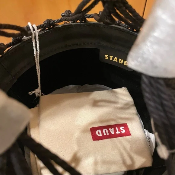 NEW STAUD Moreau Bucket Bag Black - Picture 5 of 8